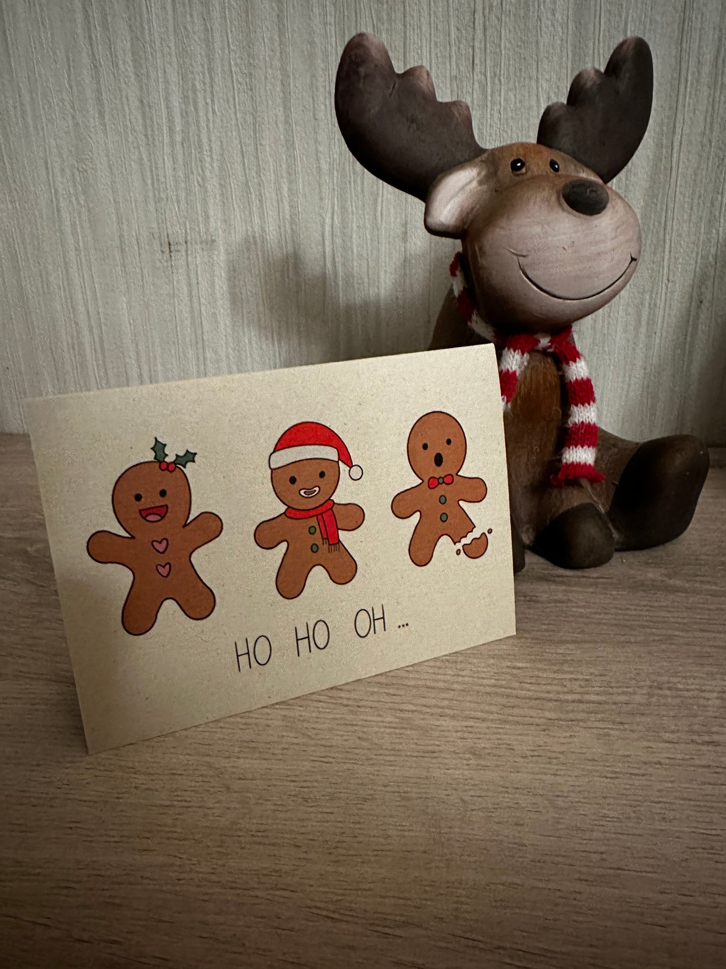 Kerstkaart Ho Ho Oh …