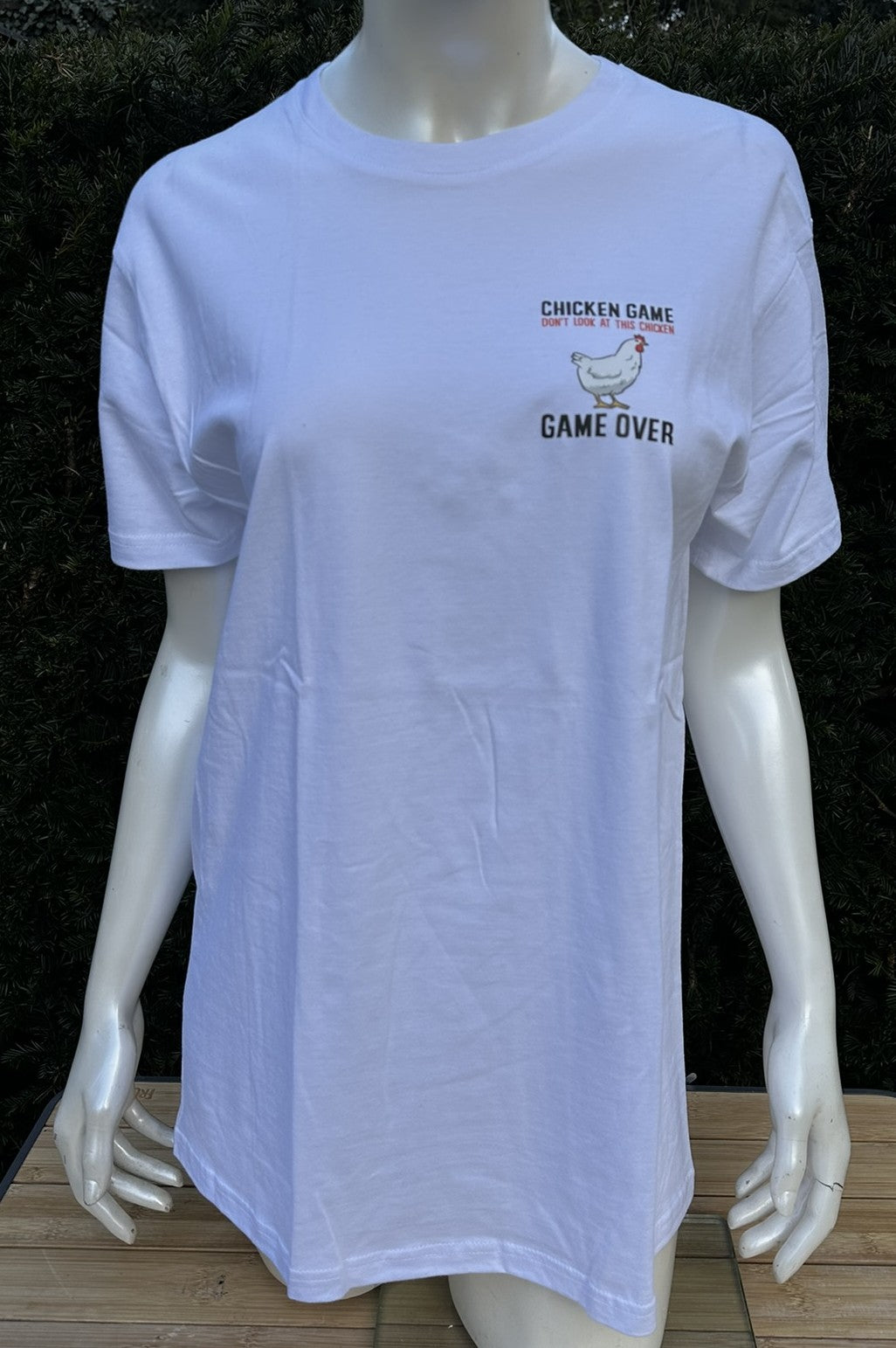 Bedrukt t-shirt chicken game