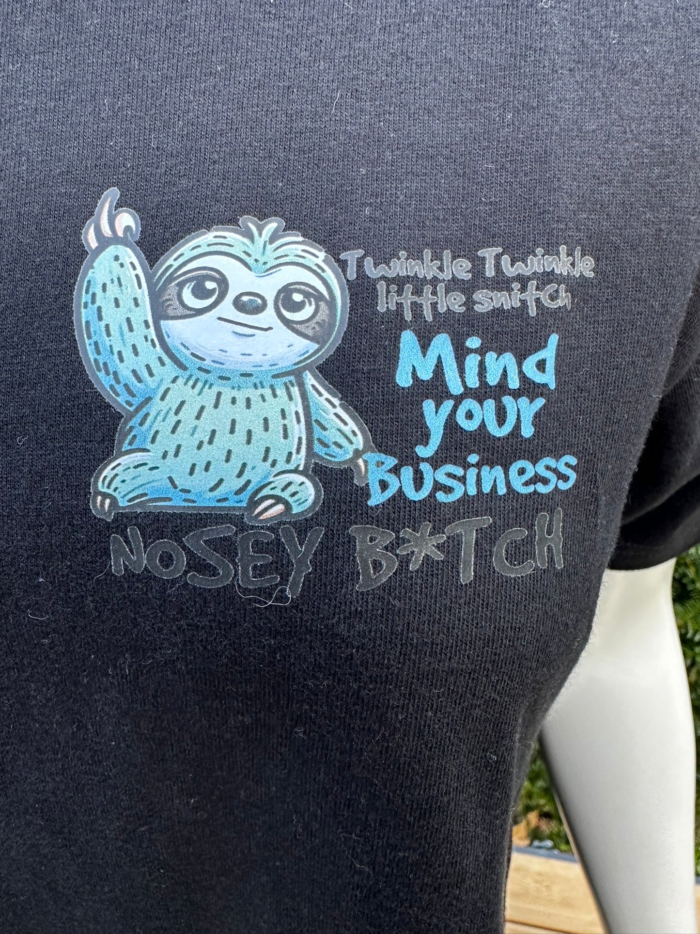 Bedrukt t-shirt Nosey Bitich