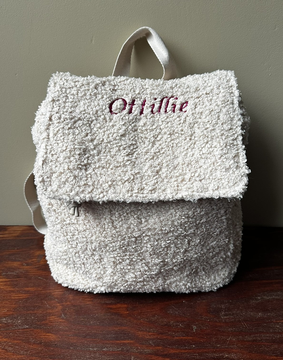 Geborduurd Jollein Teddy Rugzakje met naam