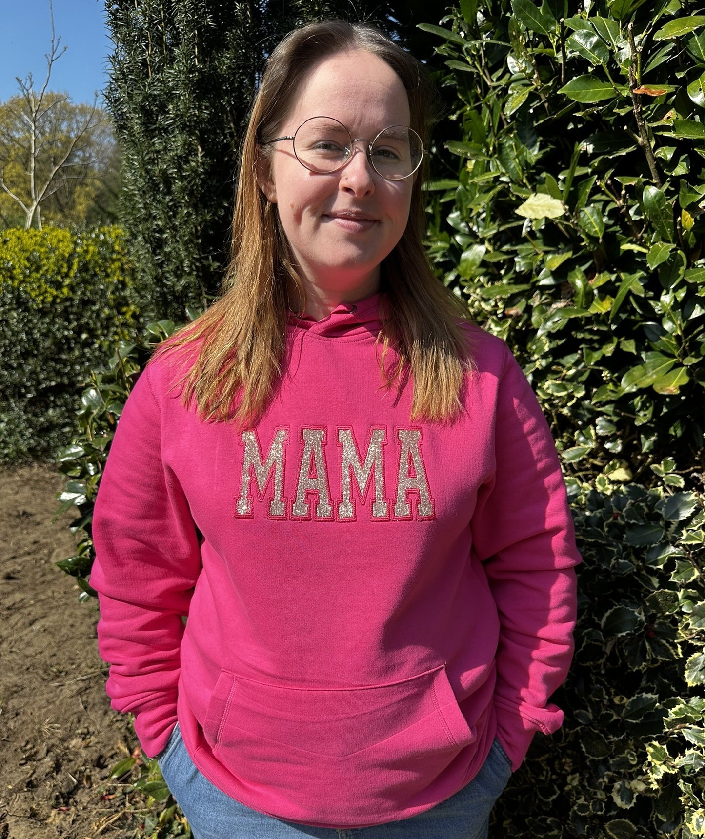 Moederdag trui met borduring en bedrukking