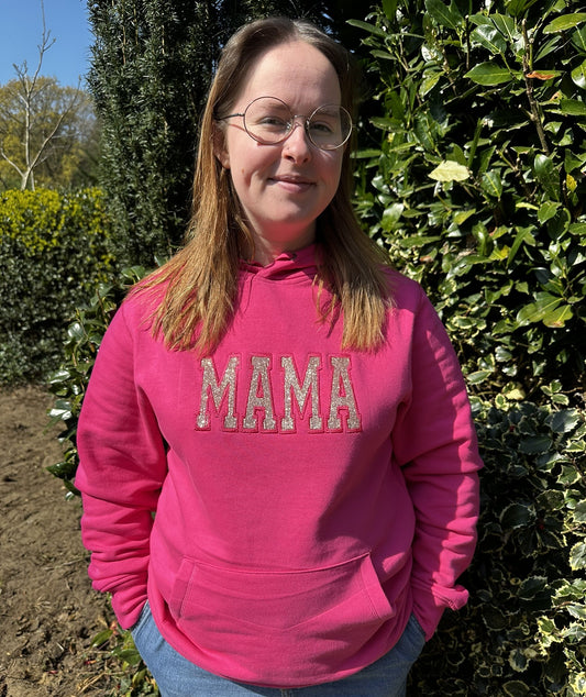 Moederdag trui met borduring en bedrukking