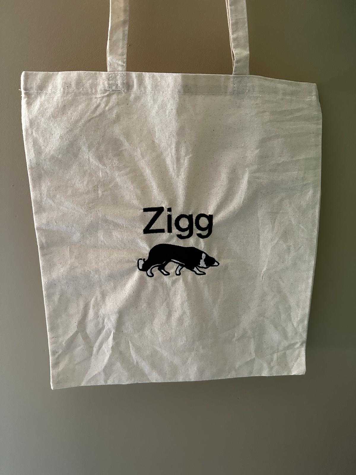 Geborduurde boodschappentas