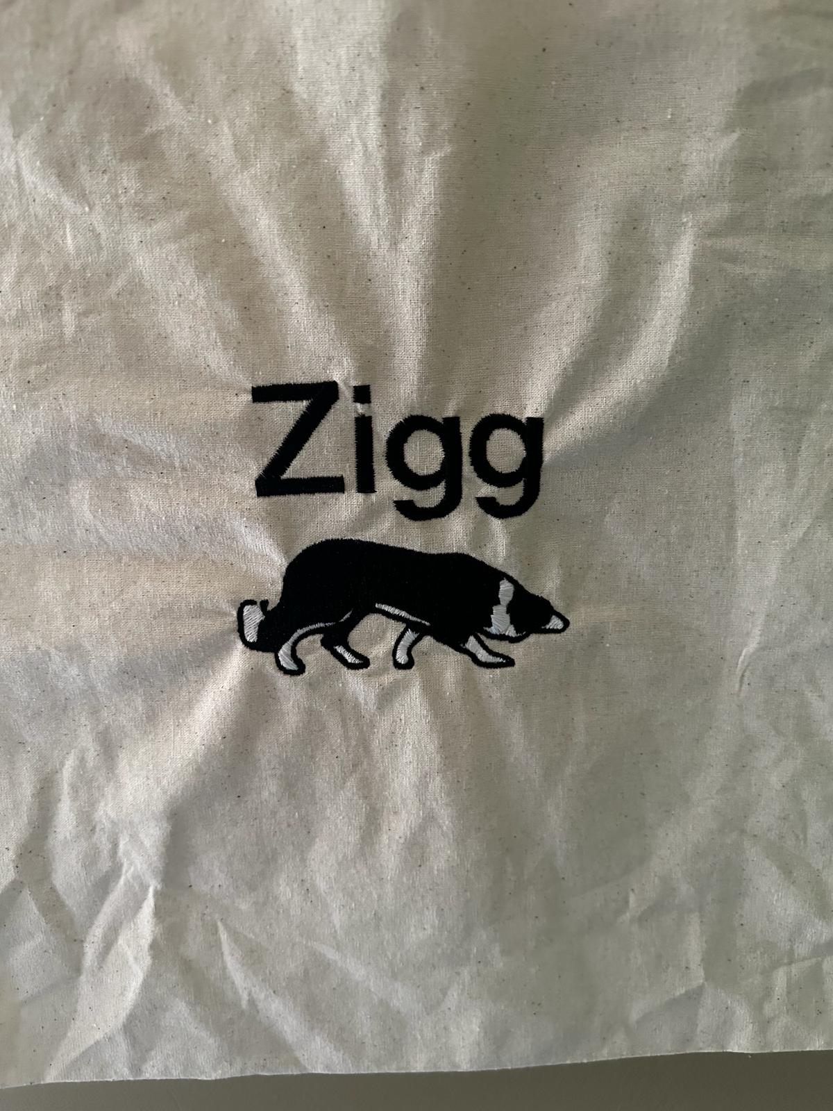 Geborduurde boodschappentas