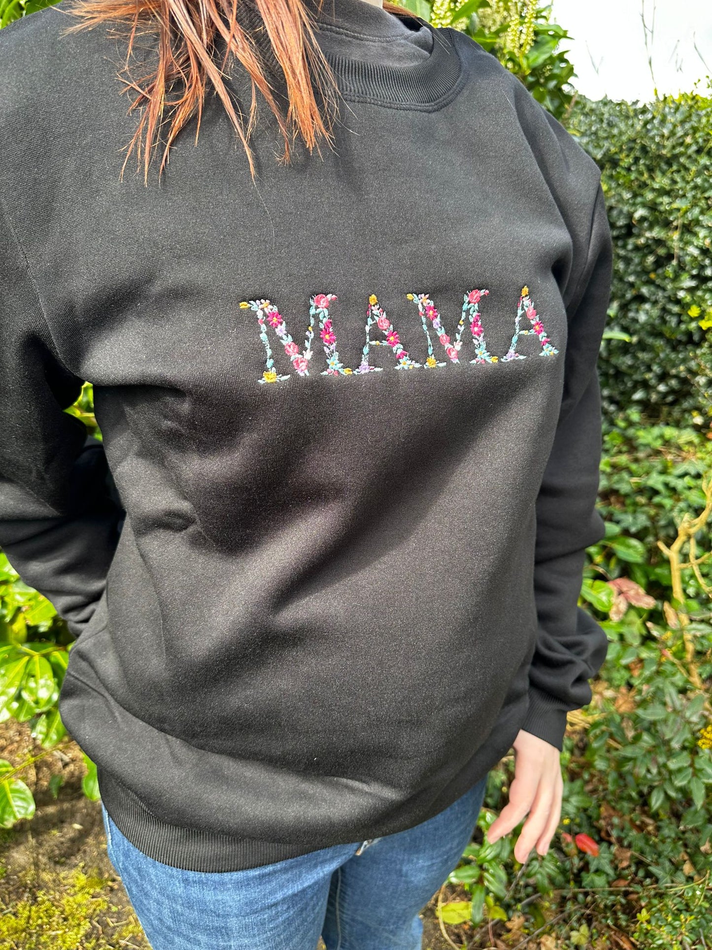 Moederdag trui bloemetjes