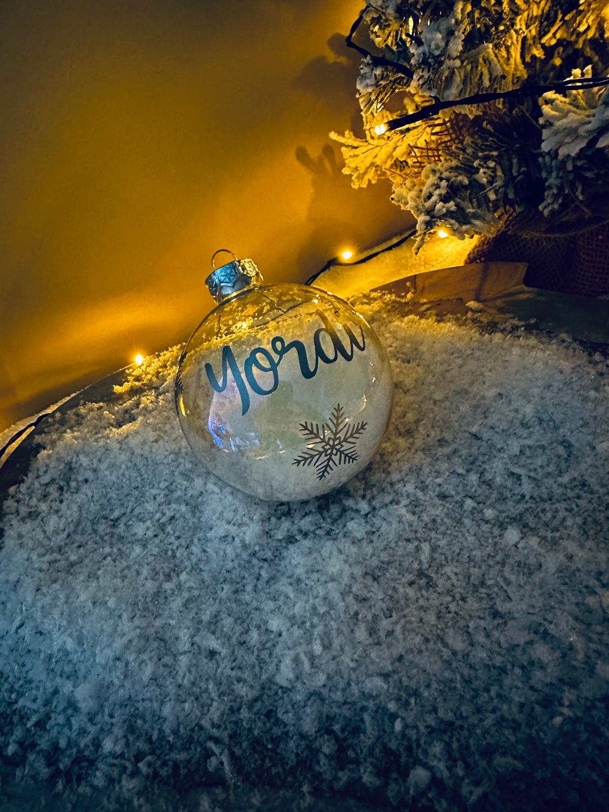 Gepersonaliseerde kerstbal