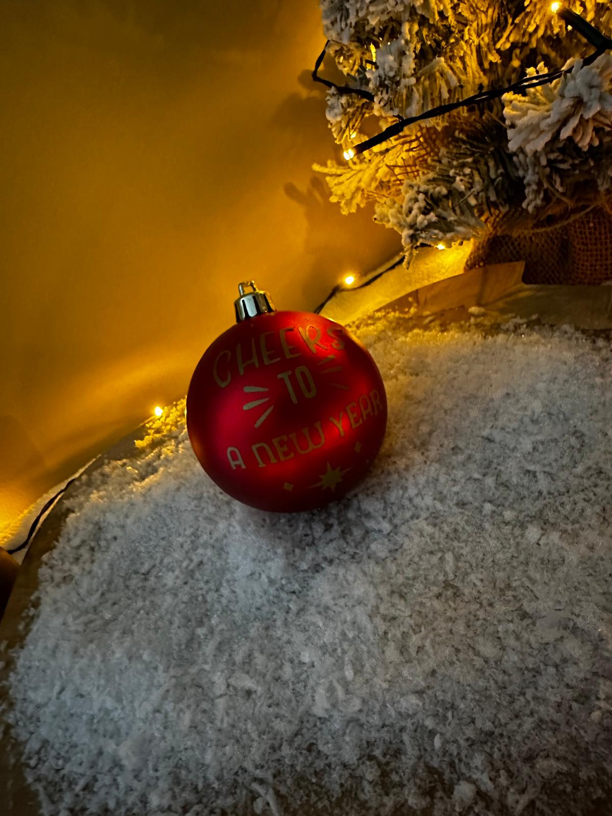 Gepersonaliseerde kerstbal