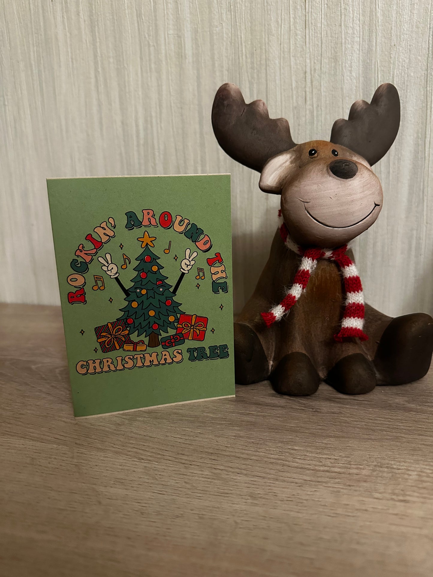 Kerstkaart Rocking Around The Christmas Tree