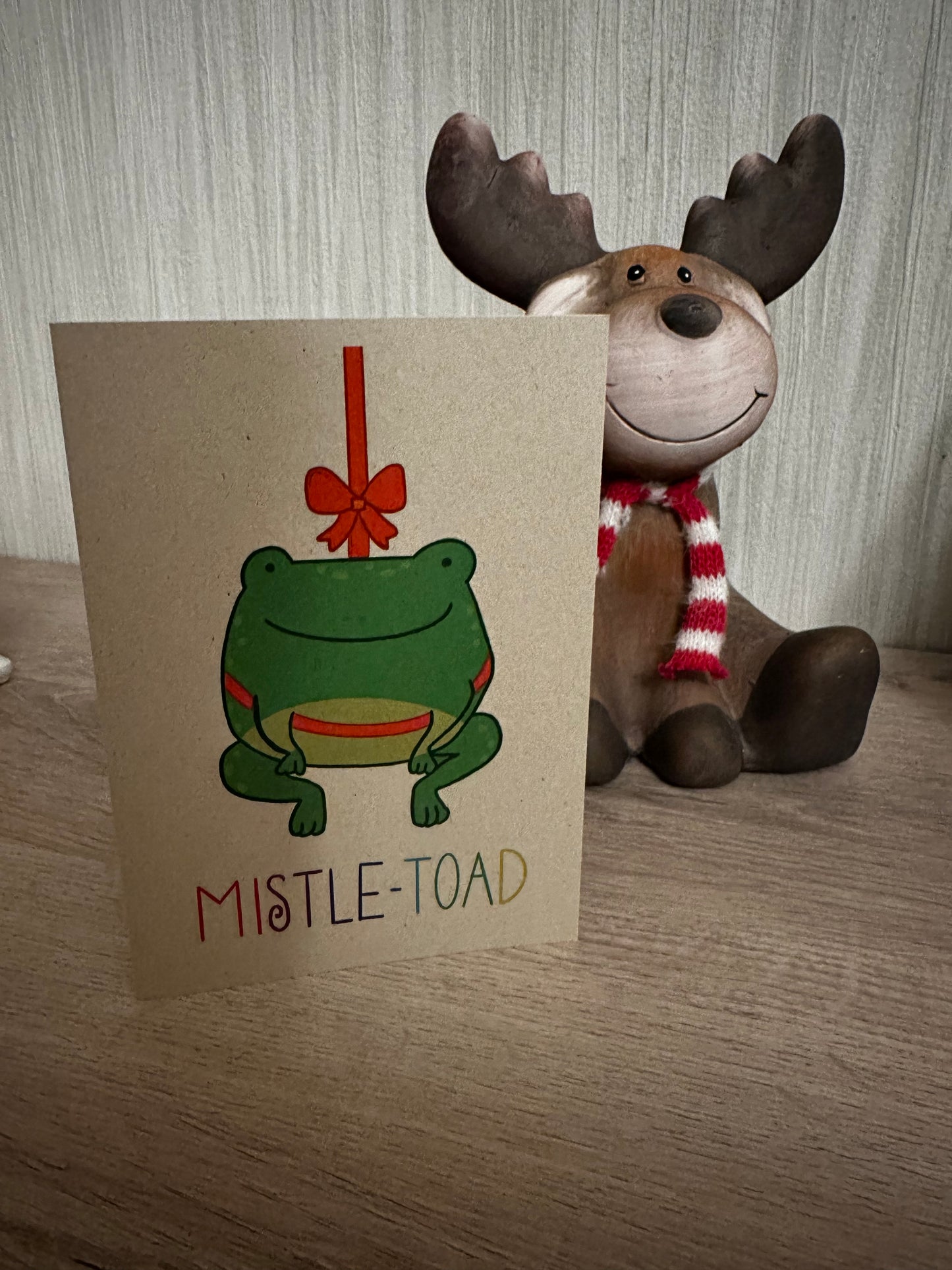 Kerstkaart Mistle-Toad