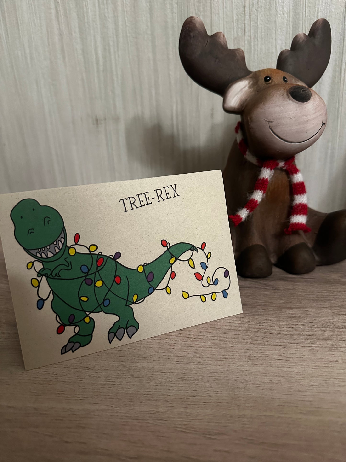 Kerstkaart Tree Rex
