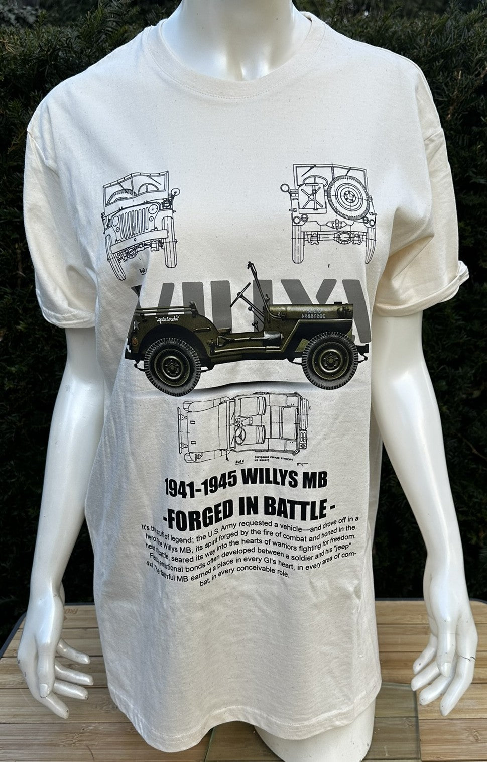 Bedrukt t-shirt 1941 - 1945 Willys MB