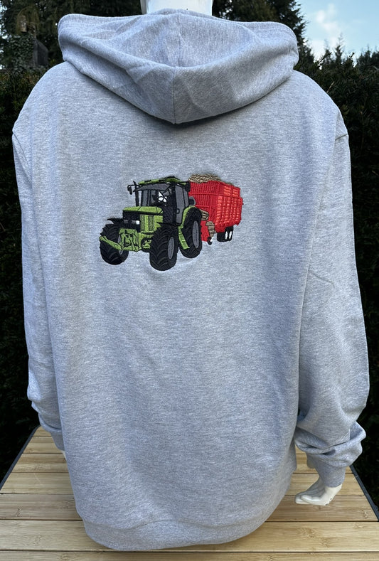 Volgeborduurde trui met voertuig