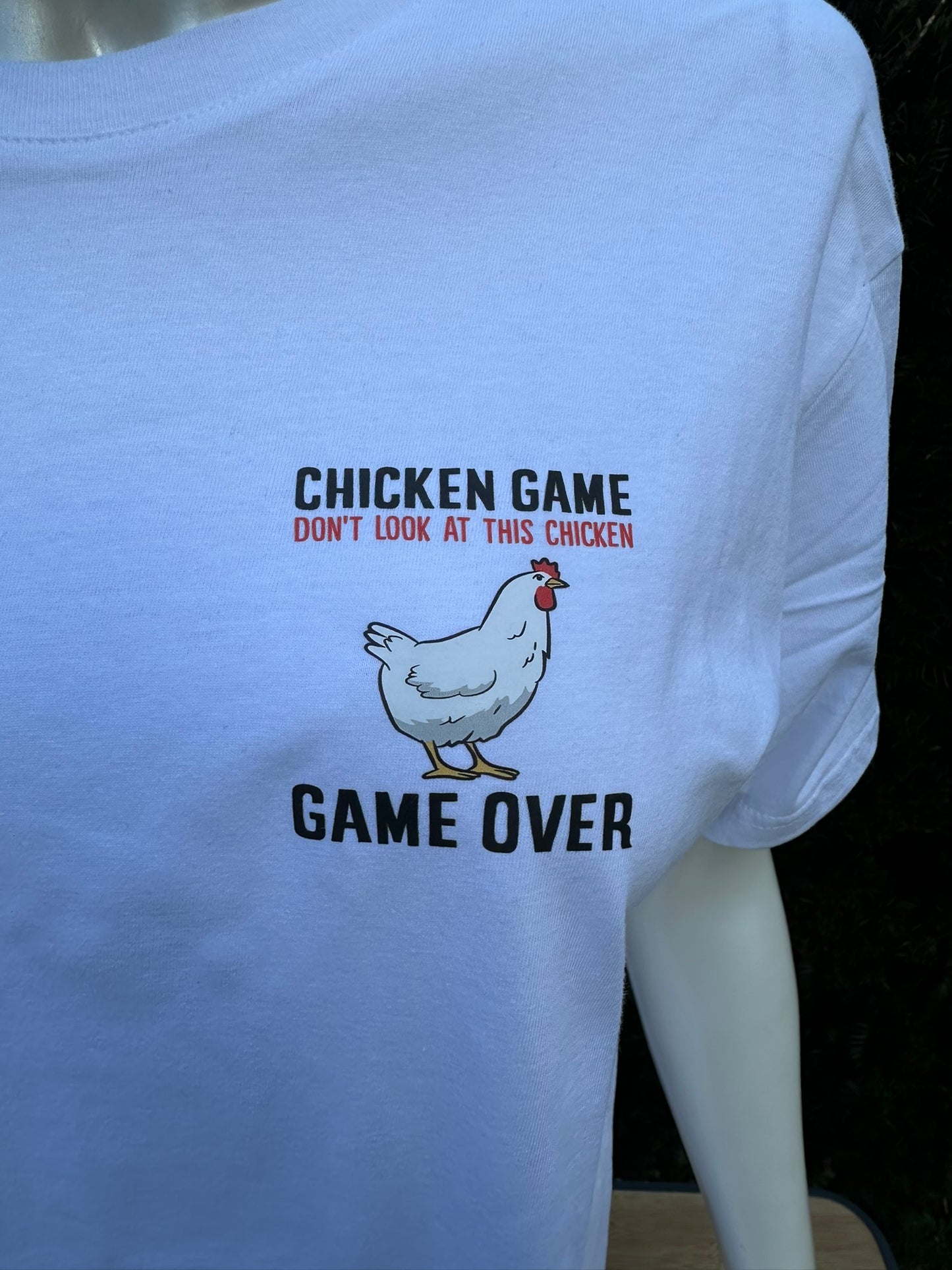 Bedrukt t-shirt chicken game