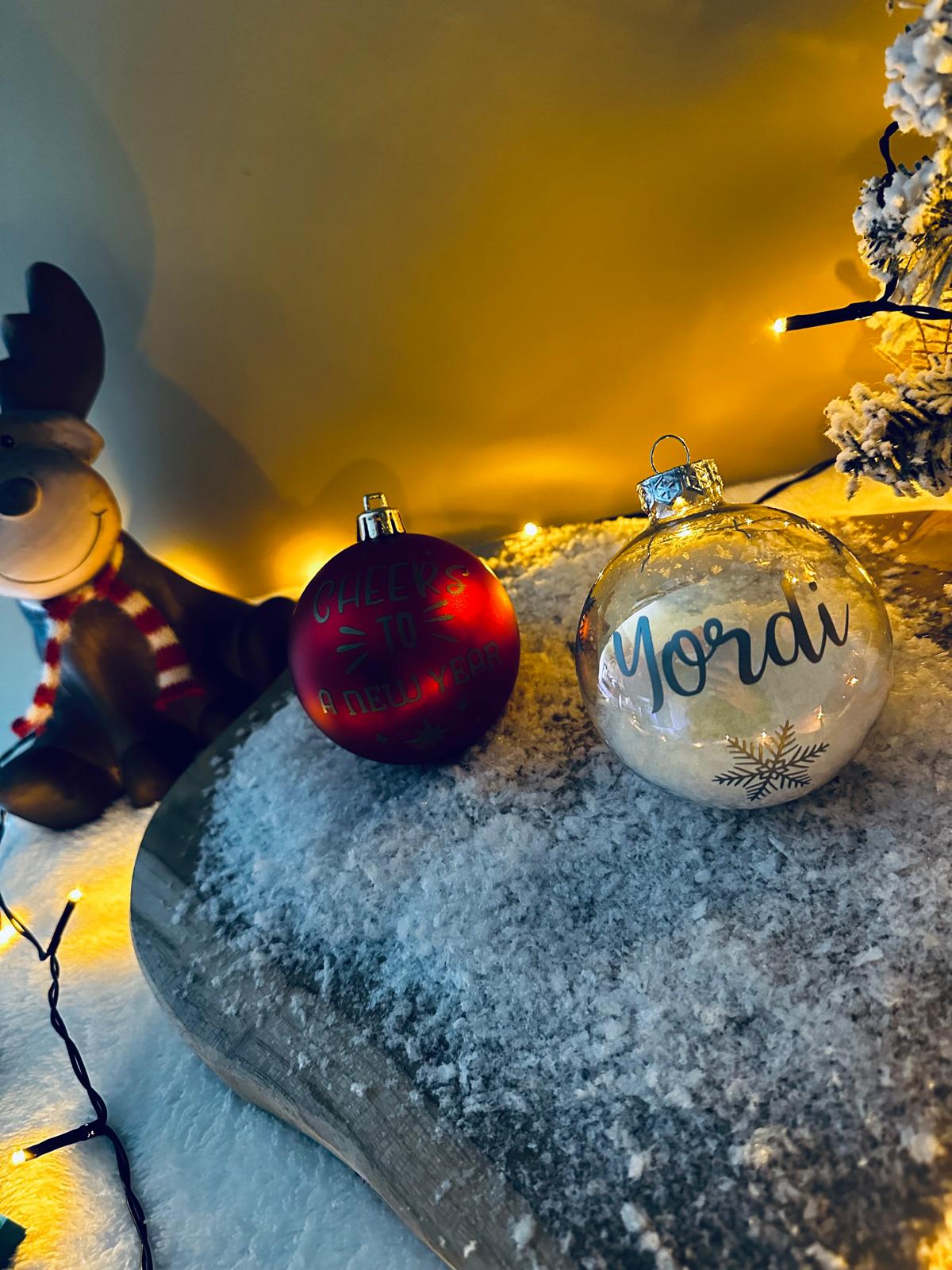 Gepersonaliseerde kerstbal