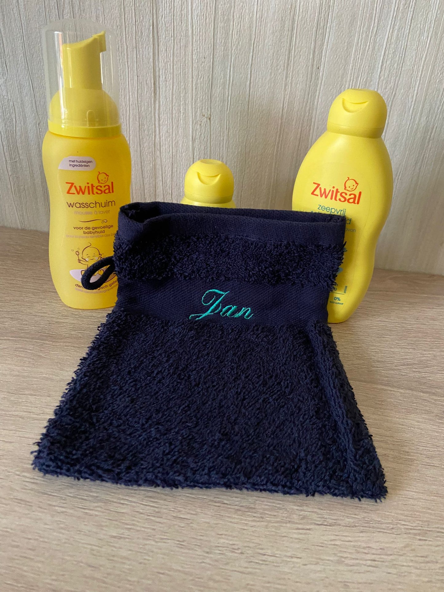 Geborduurd washandje